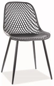 Kovová jídelní židle Corral A černá