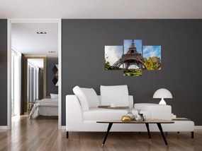 Obraz - Eiffelova farebná veža (90x60 cm)