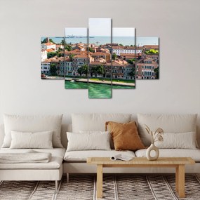 Obraz - Letecký pohľad na mesto (150x105 cm)