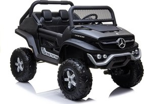 LEAN CARS Elektrické autíčko Mercedes Unimog čierne