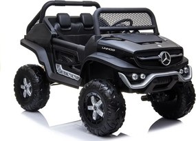 LEAN CARS Elektrické autíčko Mercedes Unimog čierne