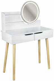 Dekorstudio Jumi Toaletný stolík s LED zrkadlom SCANDI