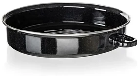 Banquet 2-dielny oválny smaltovaný pekáč CULINARIA Black, 38 cm