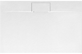 Rea Bazalt Long, SMC sprchová vanička 90x120 cm + sifón, biela, REA-K3903