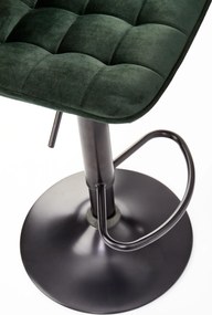 Barová stolička DÁŠENKA - zelená - výškovo nastaviteľná