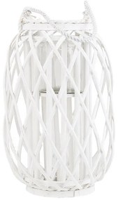 Dekoratívny lampáš 40 cm biely MAURITIUS  Beliani