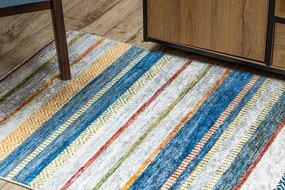 Protišmykový koberec / behúň ANDRE 35950 modrý / žltý