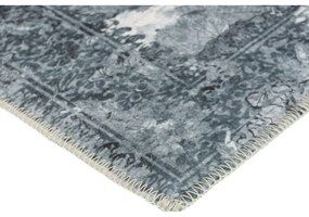 Sivý prateľný koberec behúň 200x80 cm - Vitaus