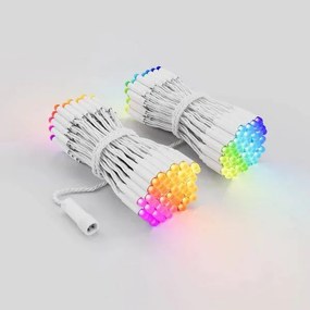 Twinkly světýlka DUAL řetěz PRO, bílý kabel, 2× 125 LED RGB, 2× 12,5 m