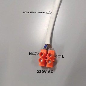 LED zrkadlo Latitudine 150x80cm teplá biela - diaľkový ovládač Farba diaľkového ovládača: Biela