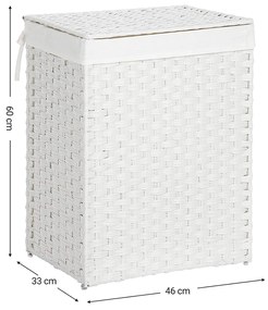 Koš na prádlo LAURA bílý