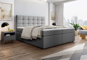 Čalúnená posteľ boxspring SALMA + vrchný matrac - inari 87 / 180x200