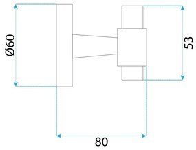Rea Aristo, 1-háčik na uterák 16101, zlatá matná, REA-98506