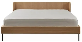Dvojlôžková posteľ v dekore duba 160x200 cm v prírodnej farbe Wrap – Bonami Selection