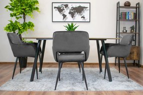 Kreslo AMALFI - tmavosivý zamat x 1 9401 71 00 00