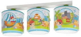 Dalber 60653 - Detské stropné svietidlo PIRATE ISLAND 3xE27/15W/230V