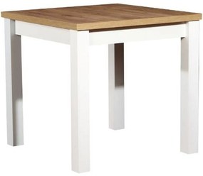 Jedálenský stôl ST44 80x80 dub wotan / biely