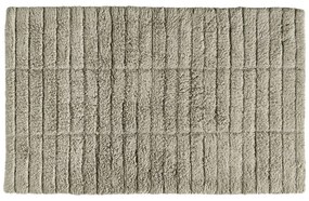 Zelenobéžová bavlnená kúpeľňová predložka Zone Tiles, 80 x 50 cm