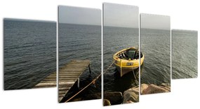 Loď na vode - obraz