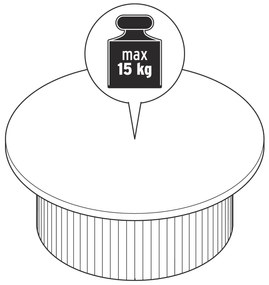 Okrúhly konferenčný stolík, 80 cm