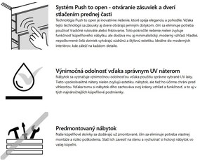 Deante Tubo, závesná skrinka 800x385x600 mm, biela lesklá, DEA-STU_6U81