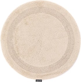 Kúpeľňový koberček Javo Cotton béžový kruh