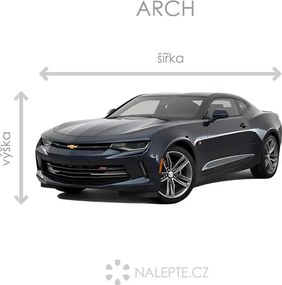 Chevrolet Camaro textilní prelepiteľná nálepka na stenu 48 × 22 cm