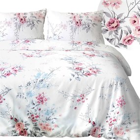 SATÉNOVÉ OBLIEČKY GARDENYA EXCLUSIVE 200X220 CM, 2KS 70X80 CM KVETY