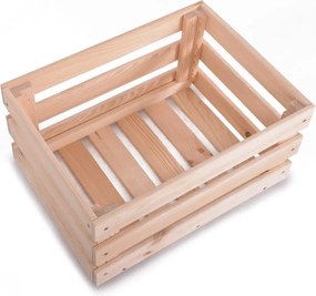 Drevený úložný box v prírodnej farbe 42x29x22 cm Apple Box – Rojaplast