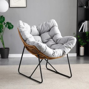 PROXIMA.store - Relax­­ačné kreslo FIN FARBA: sivá