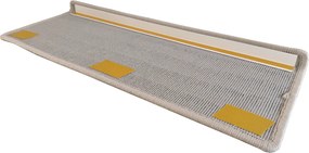 Vopi Nášľapy na schody Laguna krémová obdĺžnik, samolepiaca - 24x65 obdĺžnik (rozmer vrátane ohybu)