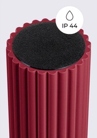 Vínovočervené stropné svietidlo so skleneným tienidlom ø 12 cm Orbital – Sollux