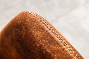 Stolička Mustang v industriálnom štýle hnedá