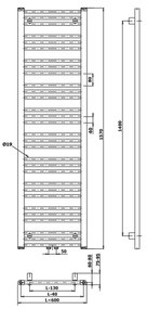 Bruckner - Kúpeľňový radiátor ALBRECHT 765W/230V 60x157 cm biela