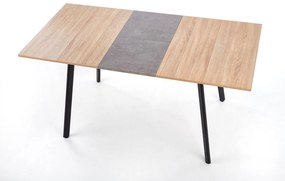 Rozkladací jedálenský stôl Albon - dub sonoma / sivá