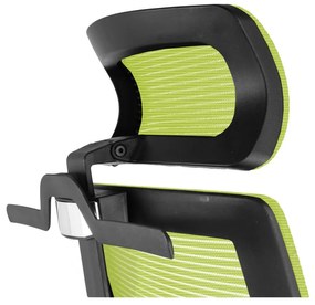 Kancelárska ergonomická stolička Neoseat DIBERTI — čierna/zelená, nosnosť 150 kg