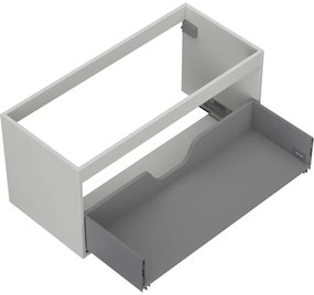 Mexen Box-A, závesná skrinka 100 cm, 1 zásuvka, sivá matná, 91AX0-1000-470-1-62