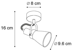 Klasické bodové svetlo medené - Jos 1