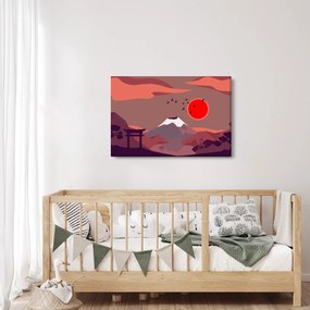 Obraz - Ilustrácie hory Fuji (90x60 cm)