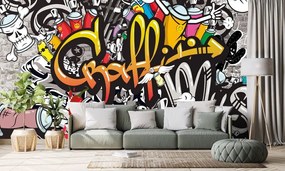 Tapeta farebné graffiti - 225x150