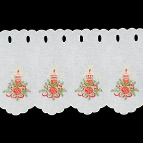 KRÁTKA ZÁCLONA NA PÚTKACH XMAS17 145X40 CM VZOROVANÁ