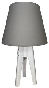 Stolná lampa CONE 1xE27/60W/230V biela/šedá