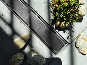 Rea Neox Pro, odtokový sprchový žľab 60 cm, brúsená oceľ, REA-G5807