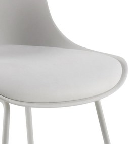 Biela barová stolička (výška sedadla 76 cm) Tina – Actona