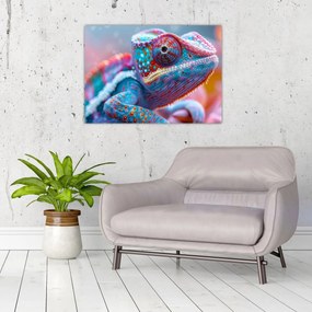 Obraz - Sfarbený chameleón (70x50 cm)