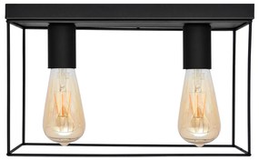 Stropné svietidlo FINN 2xE27/15W/230V čierna