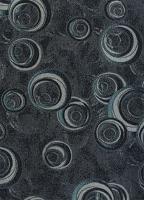 Koberce Breno Metrážny koberec DROPS 99, šíře role 400 cm, sivá, viacfarebná