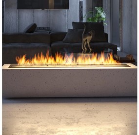 InFire - Vstavaný BIO krb 7,5x120 cm 7kW čierna