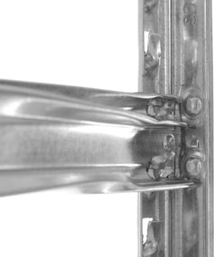 Policový regál prídavný modul, kovový, pozinkovaný, konfigurovateľný