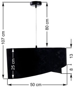 Luster na lanku GALAXY 1xE27/60W/230V